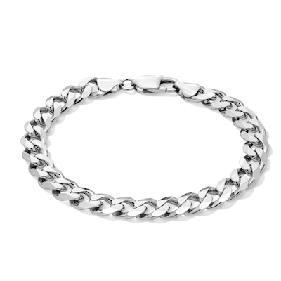 Made in Italy 220 Gauge Curb Bracelet in Sterling Silver - 8.5"
