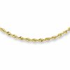 Thumbnail Image 1 of 14K Gold 2mm Diamond-Cut Rope Chain Necklace - 22"