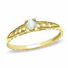 Child's Opal Birthstone Ring in 10K Gold - Size 3