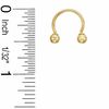 016 Gauge Horseshoe in 10K Gold