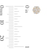 Thumbnail Image 3 of Cubic Zirconia Flower Stud Earrings in 10K Gold
