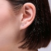 Thumbnail Image 2 of 2mm Cubic Zirconia Solitaire Stud Piercing Earrings in Solid Stainless Steel