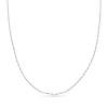 Thumbnail Image 1 of 10K White Gold 020G Sparkling Singapore Chain Necklace - 16"