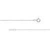 Thumbnail Image 2 of 10K White Gold 020G Sparkling Singapore Chain Necklace - 16"