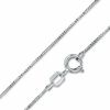 Thumbnail Image 1 of 10K Solid White Gold Box Chain - 18"