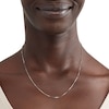 Thumbnail Image 2 of 10K Solid White Gold Box Chain - 18"