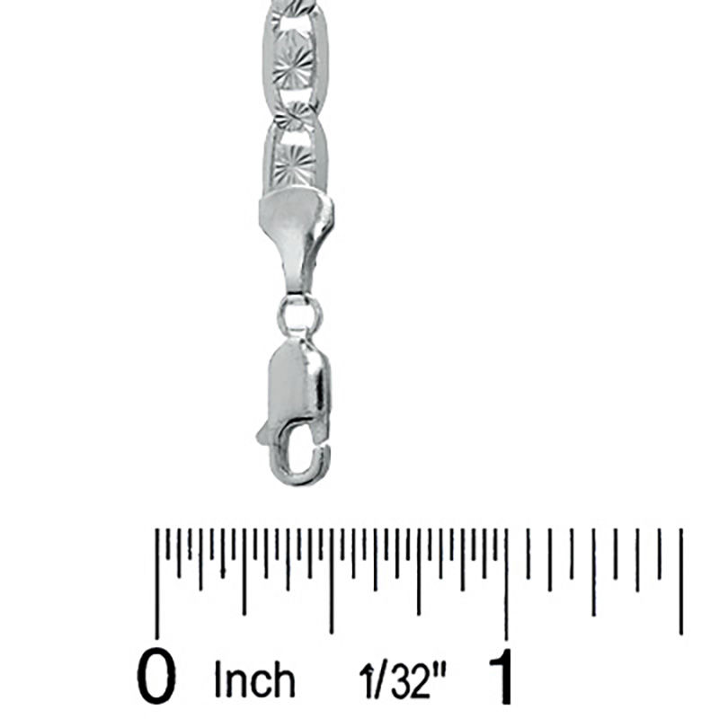 Main Image 2 of 120 Gauge Valentino with Star Chain Necklace in Sterling Silver - 22"