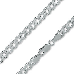 Made in Italy 180 Gauge Curb Chain Necklace in Sterling Silver - 22&quot;