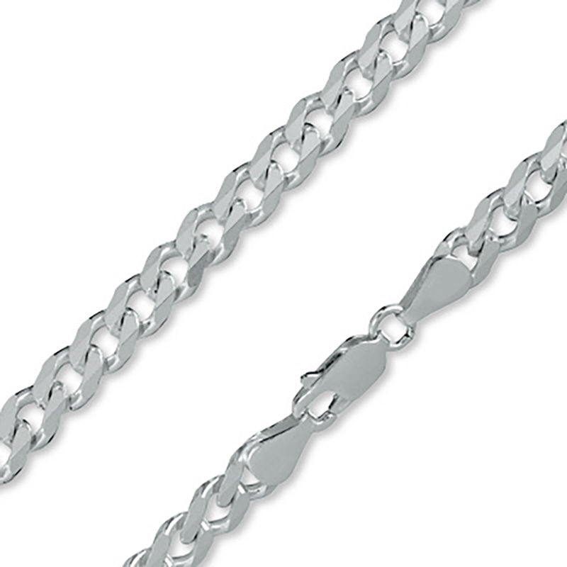 Made in Italy 180 Gauge Curb Chain Necklace in Sterling Silver - 22"