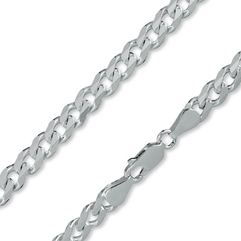Main Image 1 of Made in Italy 180 Gauge Curb Chain Necklace in Sterling Silver - 22"