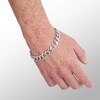 Thumbnail Image 2 of Made in Italy 300 Gauge Curb Chain Bracelet in Sterling Silver - 9"