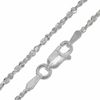 Thumbnail Image 1 of Sterling Silver 050 Gauge Serpentine Twisted Chain Necklace - 16"