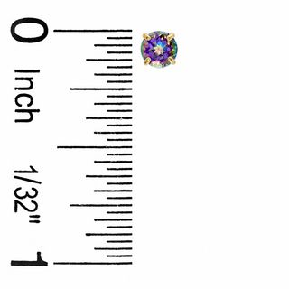 4mm Mystic Fire® Topaz Stud Earrings in 10K Gold