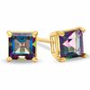 Thumbnail Image 0 of 4mm Princess-Cut Mystic Fire® Topaz Stud Earrings in 10K Gold