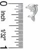 Thumbnail Image 2 of Open Heart and Dolphin Stud Earrings Set in Sterling Silver
