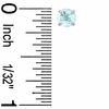 Thumbnail Image 2 of 5mm Aquamarine Stud Earrings in 10K White Gold