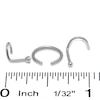 Thumbnail Image 2 of 018 Gauge Nose Stud Set with Cubic Zirconia in Stainless Steel