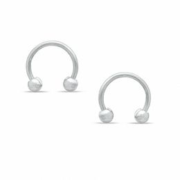 Solid Stainless Steel Horseshoe Pair - 18G 5/16&quot;