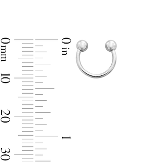 Solid Stainless Steel Horseshoe Pair - 18G 5/16"
