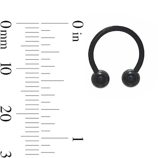 Titanium Horseshoe Pair - 16G 3/8"