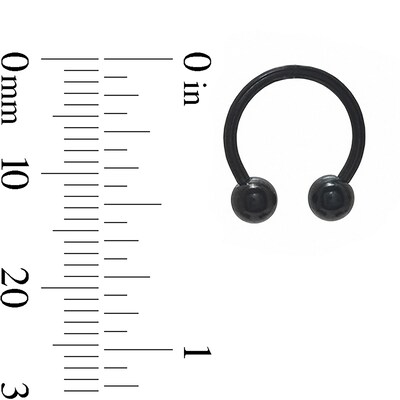 Titanium Horseshoe Pair - 16G 3/8"