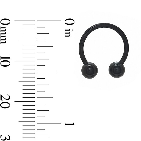 Titanium Horseshoe Pair - 16G 3/8"
