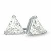 Thumbnail Image 1 of 6mm Trillion-Cut Cubic Zirconia Stud Earrings in Sterling Silver