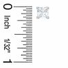 Princess-Cut Cubic Zirconia Three-Piece Stud Earrings Set in Sterling Silver