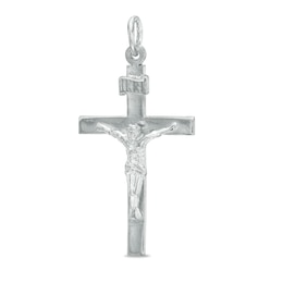 Small Crucifix Charm in Sterling Silver