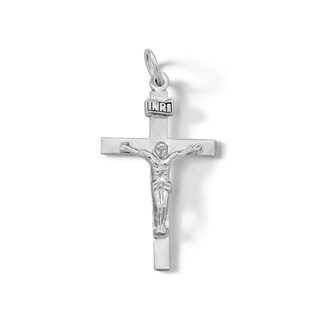 Small Crucifix Charm in Sterling Silver