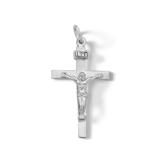 Small Crucifix Charm in Sterling Silver