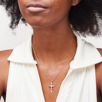 Small Crucifix Charm in Sterling Silver