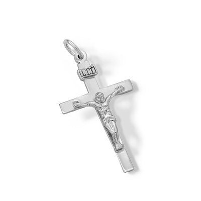 Small Crucifix Charm in Sterling Silver
