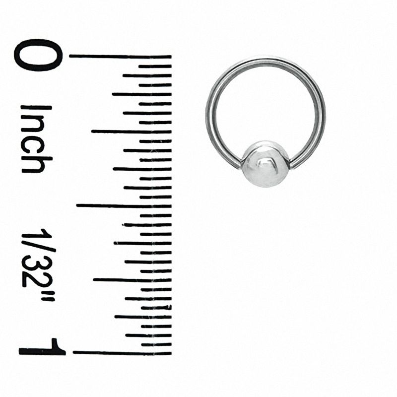 018 Gauge Captive Bead Ring Pair in Stainless Steel - 5/16"