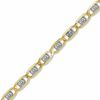 Thumbnail Image 1 of 040 Gauge Pavé Fashion Chain Bracelet in 14K Two-Tone Gold - 6"