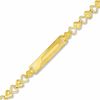Thumbnail Image 1 of Child's 10K Gold Heart Links ID Bracelet - 6"
