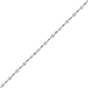 Thumbnail Image 0 of 10K White Gold Twisted Snail Chain Necklace with Star Design - 18"