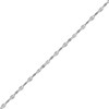 Thumbnail Image 0 of 10K White Gold Twisted Snail Chain Necklace with Star Design - 18"