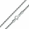 Thumbnail Image 0 of 10K White Gold 1.5mm Rope Chain Necklace - 16"