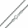 Thumbnail Image 1 of 10K White Gold 1.5mm Rope Chain Necklace - 16"