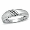 Thumbnail Image 0 of 1/20 CT. T.W. Diamond Diagonal Channel Wedding Band in 10K White Gold