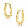 Thumbnail Image 0 of 11mm Fan Hoop Earrings in 10K Gold