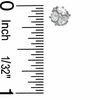 Cubic Zirconia 5mm Soccer Ball Stud Earrings in Sterling Silver