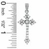 Thumbnail Image 2 of Cubic Zirconia Fancy Cross Charm in Sterling Silver