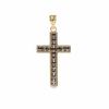 Thumbnail Image 1 of Reversible Cross Charm in 10K Two-Tone Gold