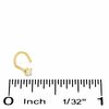 Thumbnail Image 1 of 14K Semi-Solid Gold Diamond Accent Nose Stud - 22G