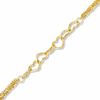 Thumbnail Image 1 of 10K Gold Multi-Strand with Hearts Anklet - 10&quot;