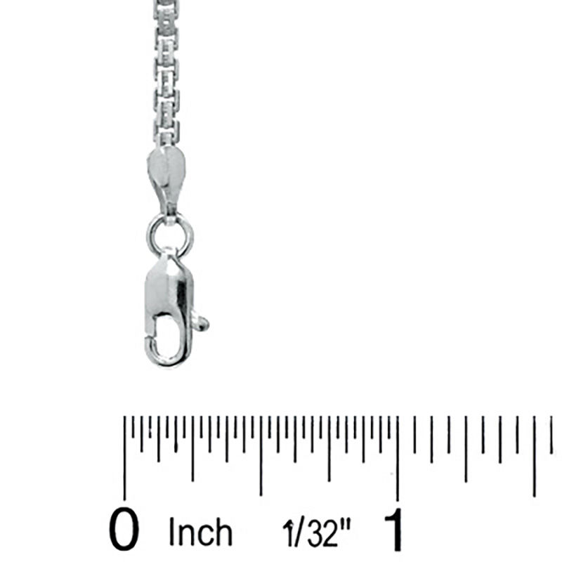 Main Image 2 of Double Venetian Chain Necklace in Sterling Silver - 22"