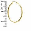 50mm Diamond-Cut Hoop Earrings in 14K Gold