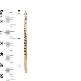 50mm Diamond-Cut Hoop Earrings in 14K Gold